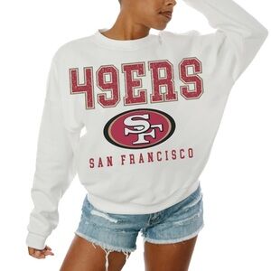 San Francisco 49ers Women's White Sweatshirt